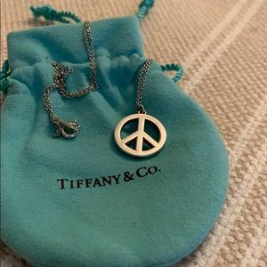 Tiffany & Co Peace Sign Necklace